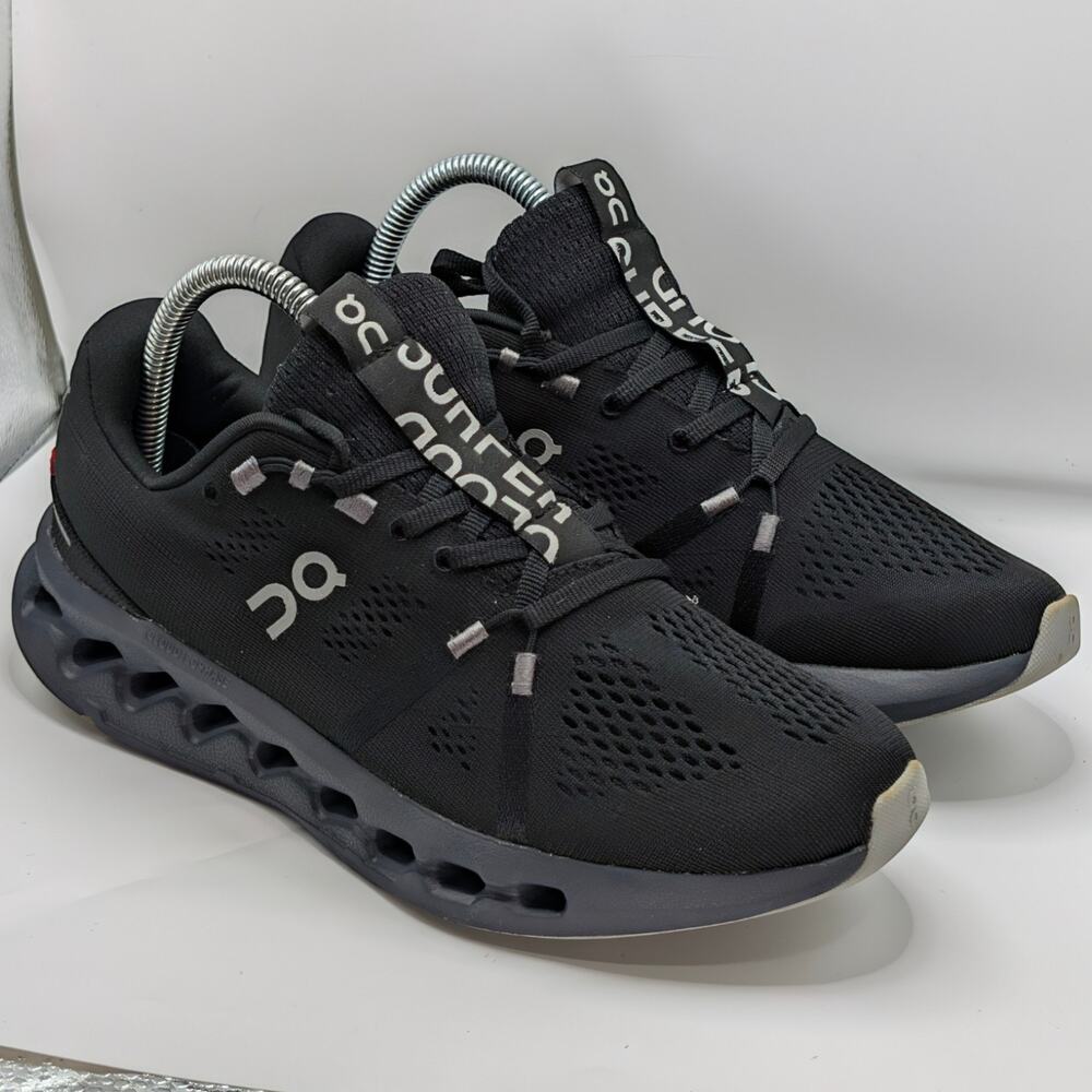 On Cloudsurfer Black Black Womens 8.5 UK 6.5 Running Shoes All Black Triple